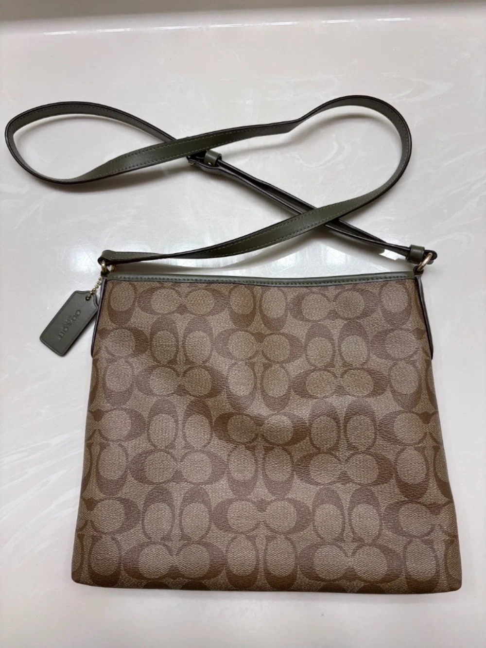 Coach Signature File Crossbody Bag (Style No. F29210)